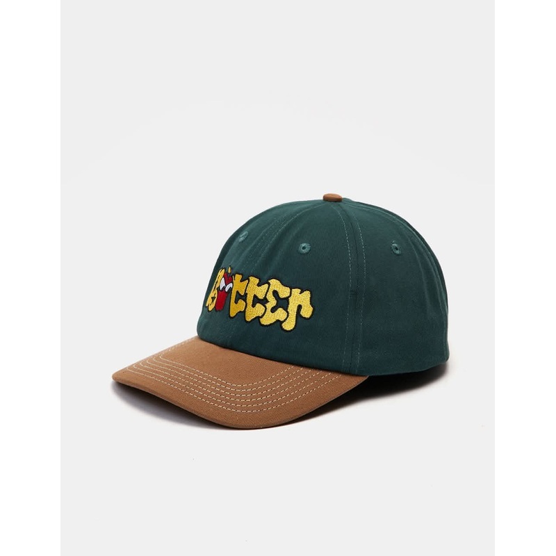 Butter Goods Big Apple 6 Panel Cap – Forest/Brown