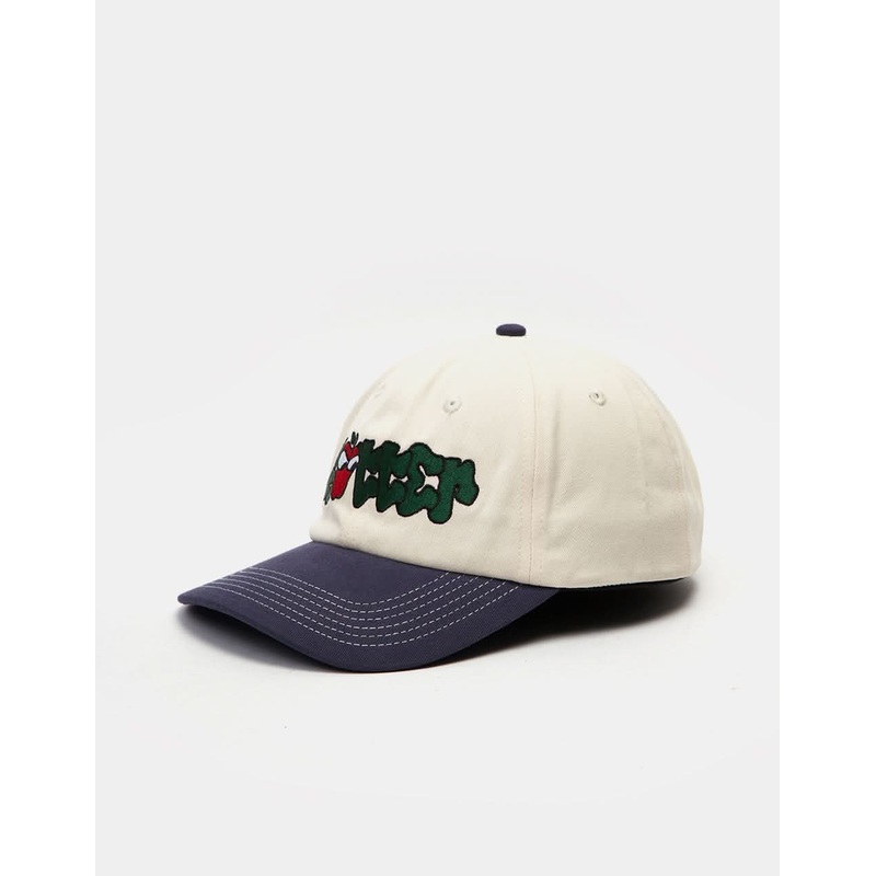 Butter Goods Big Apple 6 Panel Cap – Natural/Slate