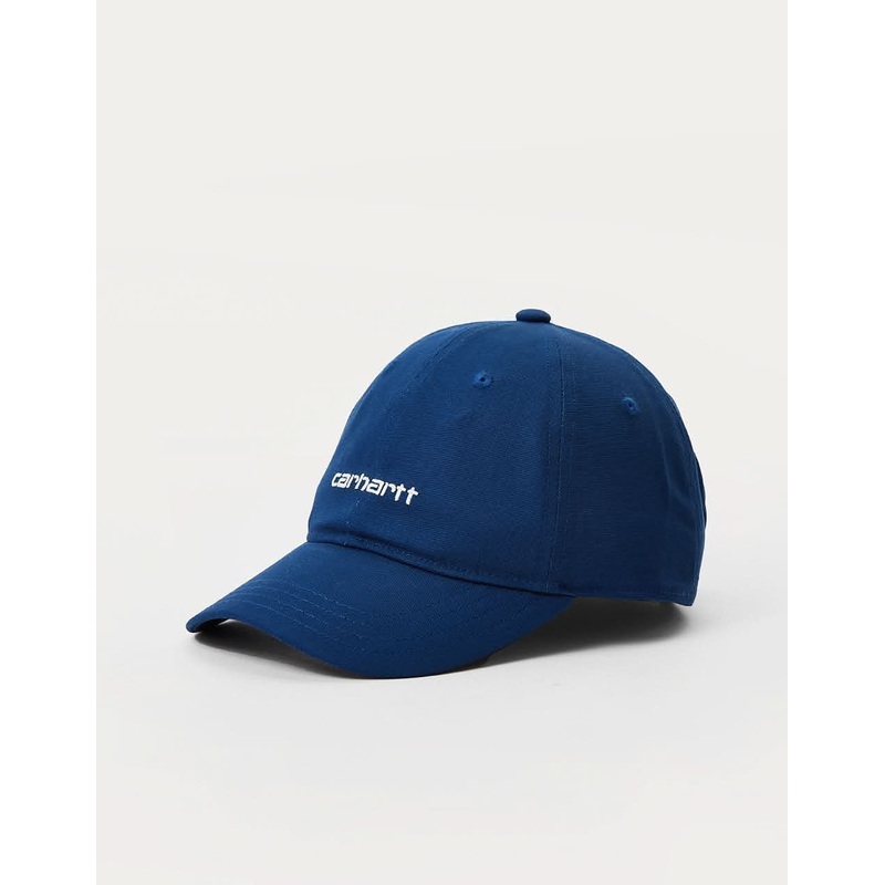 Carhartt WIP Canvas Script Cap – Elder/White