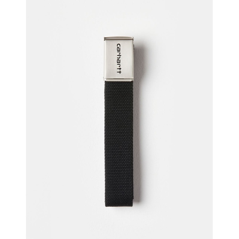 Carhartt WIP Chrome Clip Web Belt – Black
