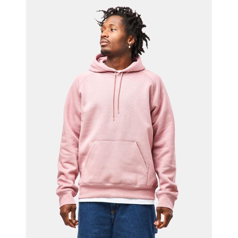 Carhartt WIP Hooded Chase Sweatshirt – Glassy Pink/Gold