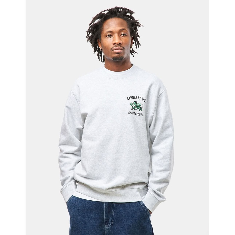Carhartt WIP Smart Sports Sweatshirt – Ash Heather