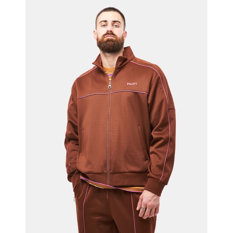 HUF Lexington Track Jacket – Rich Brown