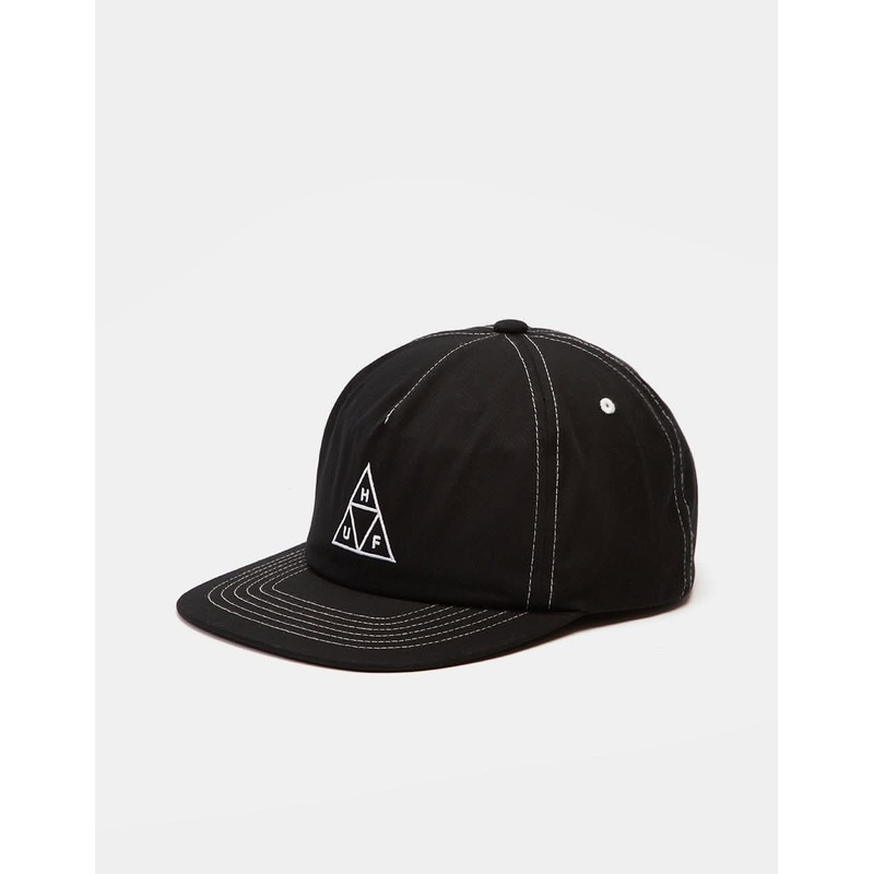 HUF Triple Triangle Snapback Cap – Black/White
