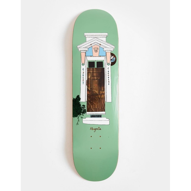 Magenta Casey & Jameel Door Skateboard Deck – 8.5″
