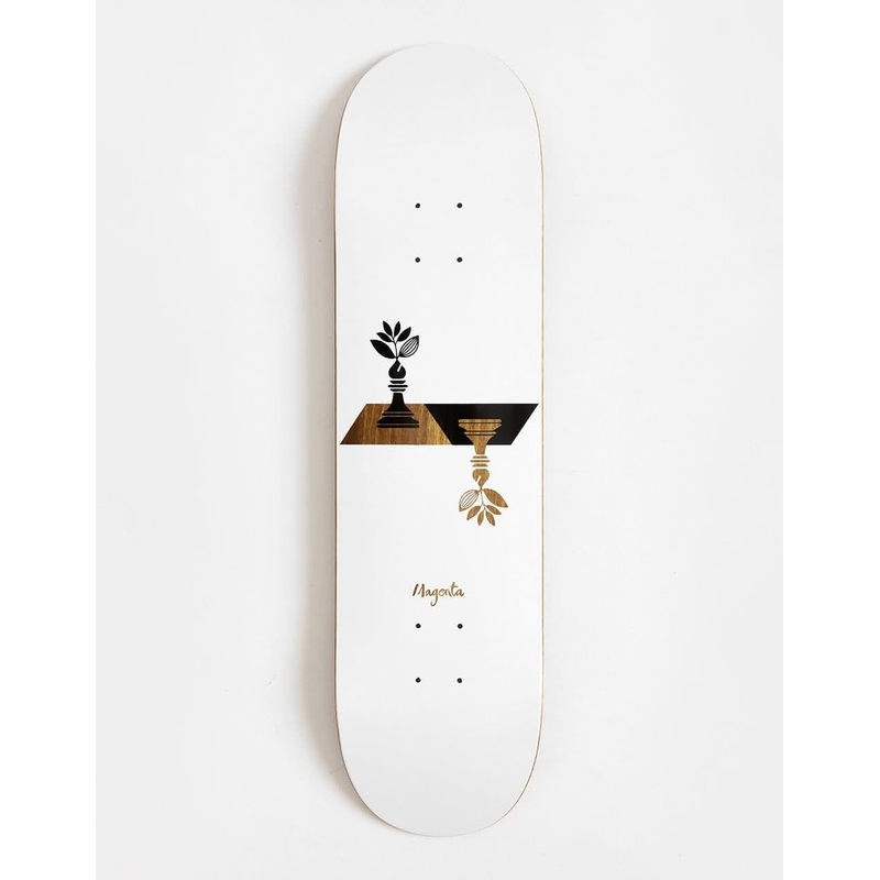 Magenta Chess Skateboard Deck – 8.25″