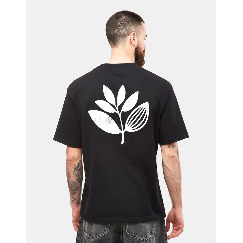 Magenta Marble T-Shirt – Black