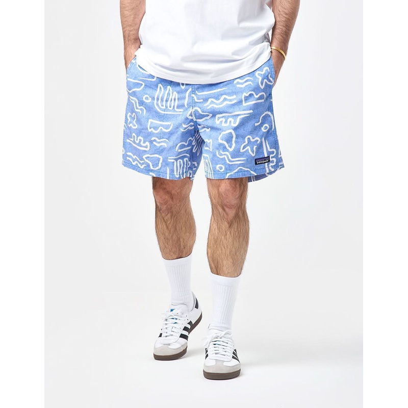 Patagonia Funhoggers Shorts – Channel Islands: Vessel Blue