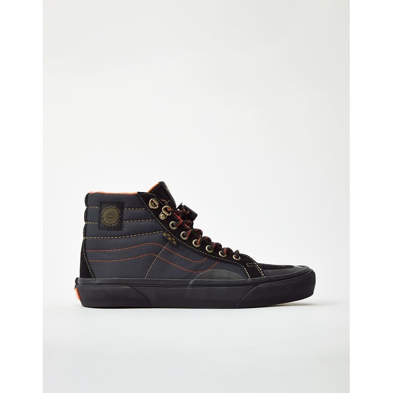 Vans Skate Sk8-Hi Reissue Skate Shoes – (Spitfire) Black/Flame