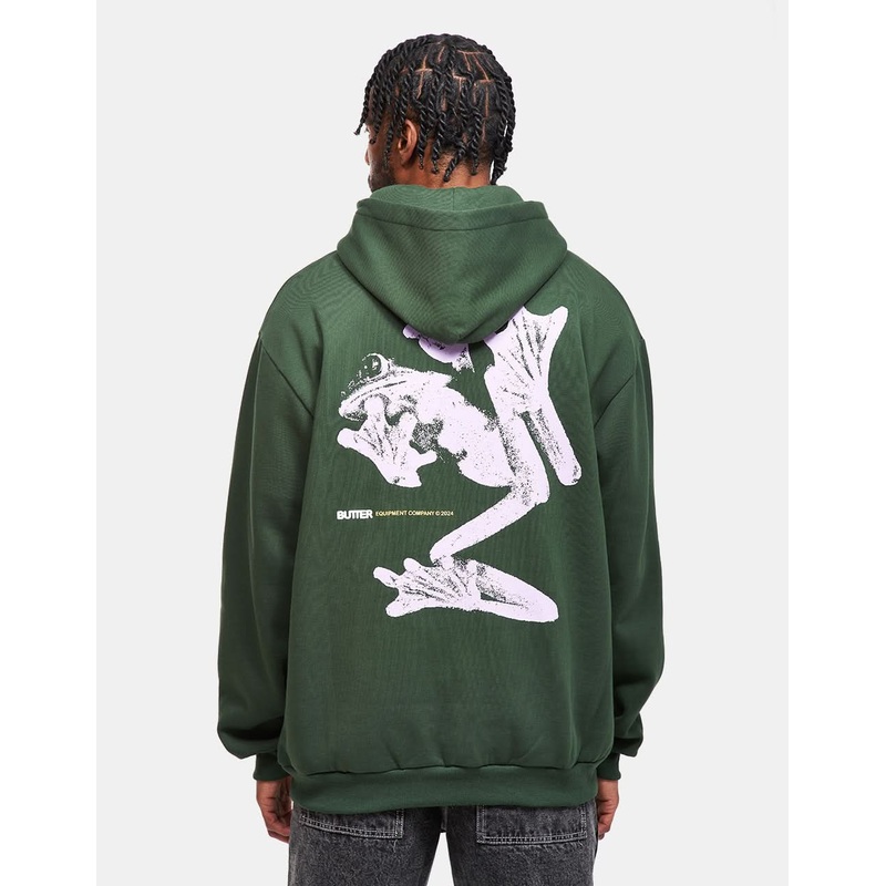 Butter Goods Amphibian Pullover Hoodie – Dark Green