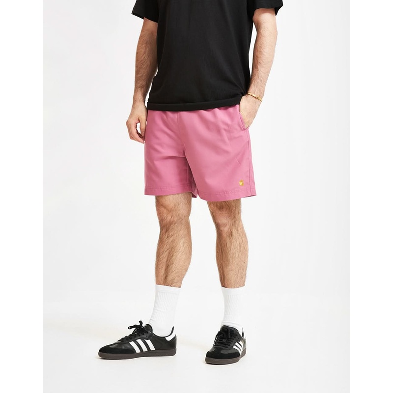 Carhartt WIP Chase Swim Trunk – Magenta/Gold