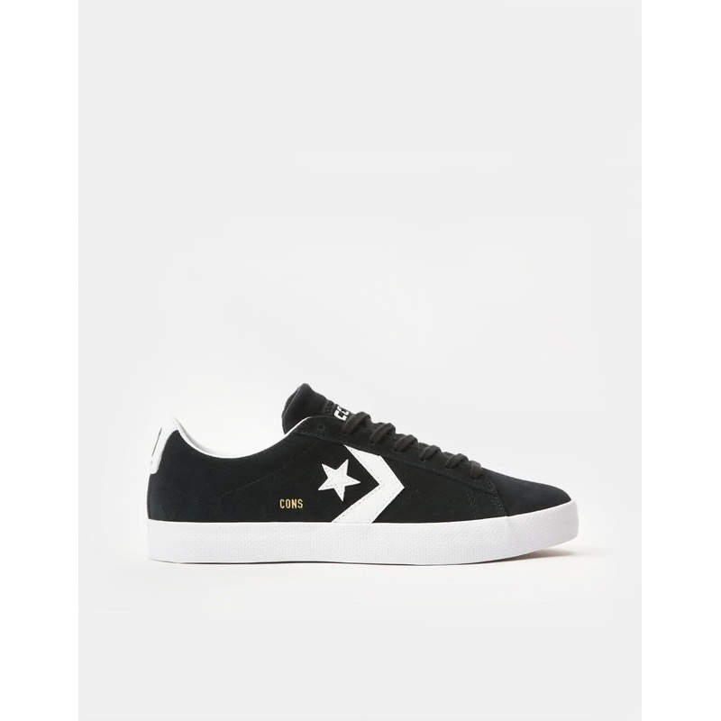 Converse Pro Leather Vulc Skate Shoes – Black/White/White