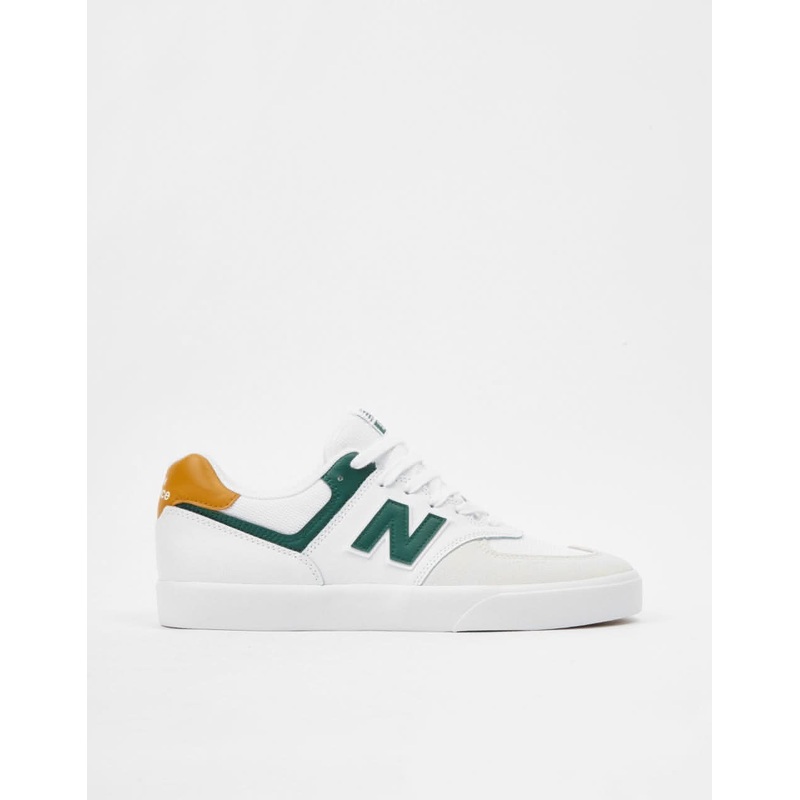 New Balance Numeric 574 Vulc Skate Shoes – White/Forest