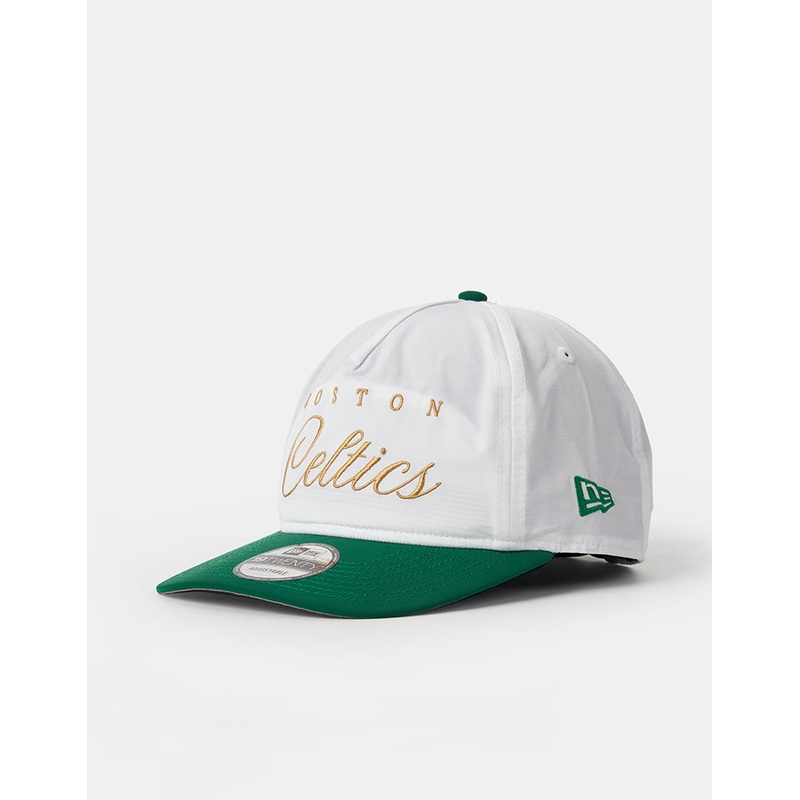 New Era Boston Celtics NBA Draft Golfer Strapback Cap – White/Green
