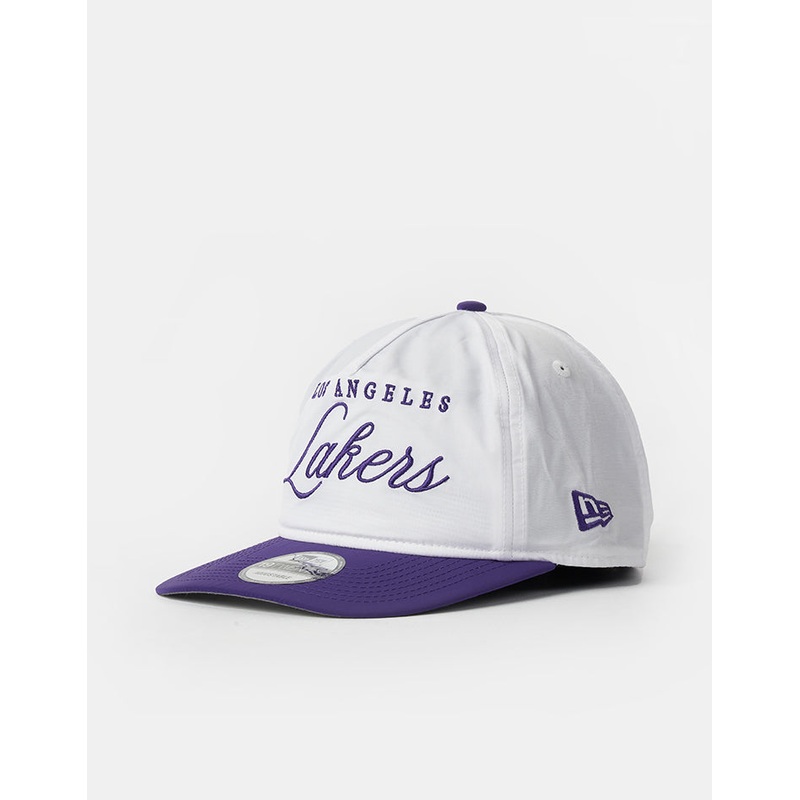 New Era Los Angeles Lakers NBA Draft Golfer Strapback Cap – White/Purple