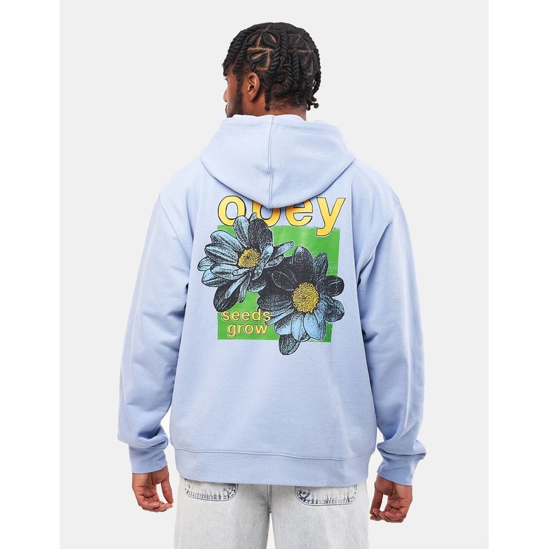 Obey Seeds Grow Premium Pullover Hoodie – Hydrangea