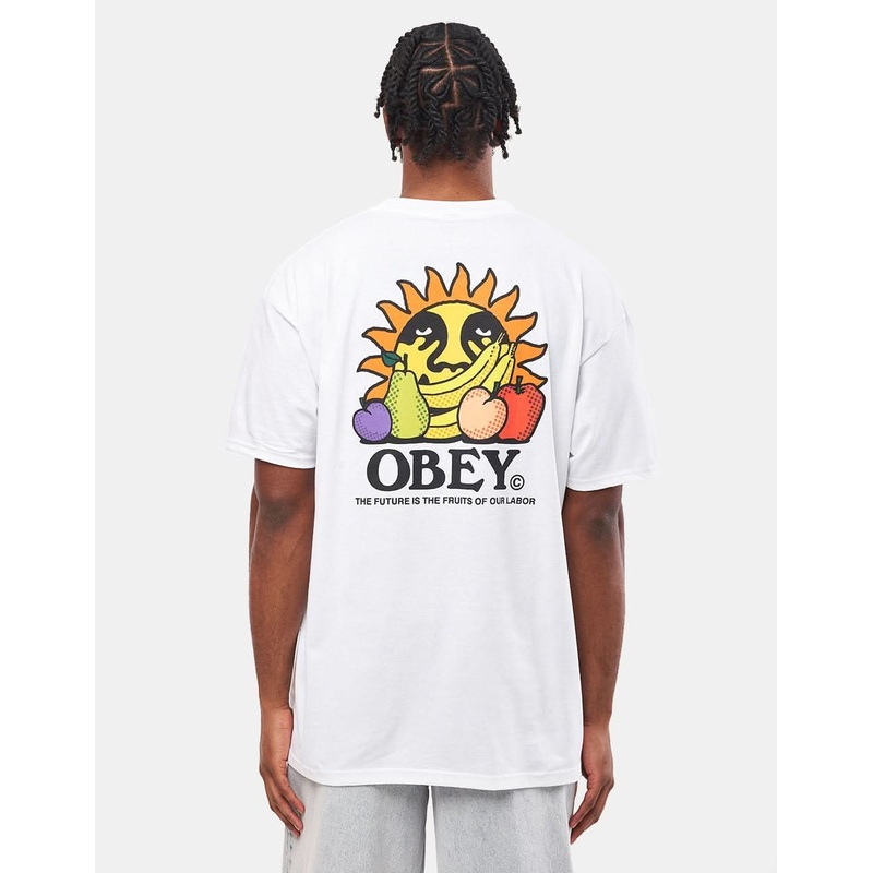 Obey The Future Is The Fruits Of Our Labor T-Shirt – White