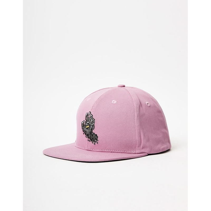 Santa Cruz Melting Hand Snapback Cap – Dusty Rose