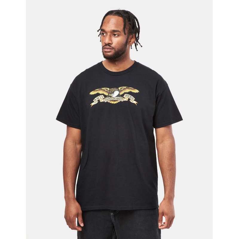 Anti Hero Eagle T-Shirt – Black/Black Multi