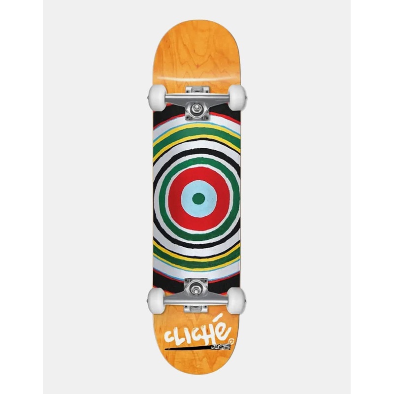 Clich Painted Circle Complete Skateboard – 8.25″