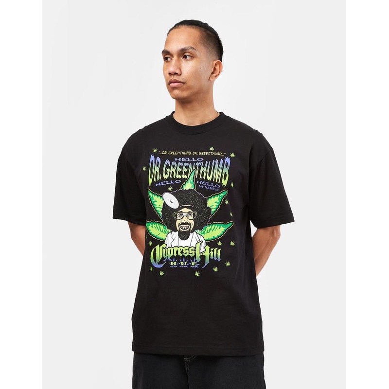HUF x Cypress Hill Dr Greenthumb T-Shirt – Black