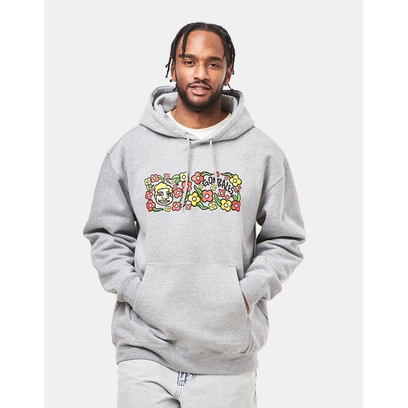 Krooked Sweatpants Pullover Hoodie – Heather Grey/Multi