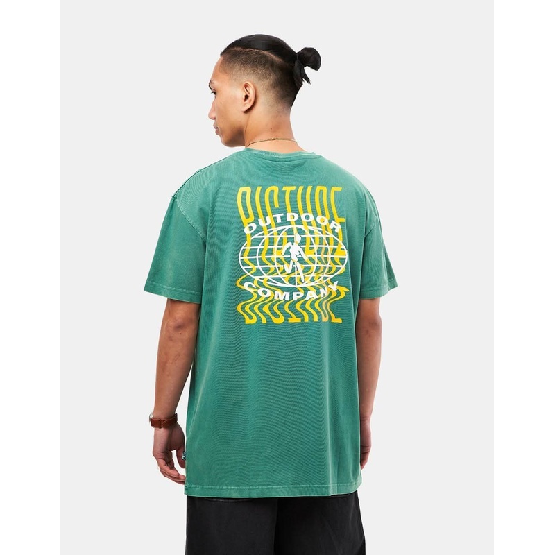 Picture Caraballo Organic T-Shirt – Green Washed