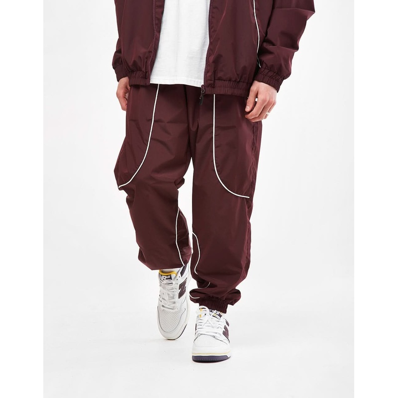 Route One Apex Track Pant – Burgundy/Ivory