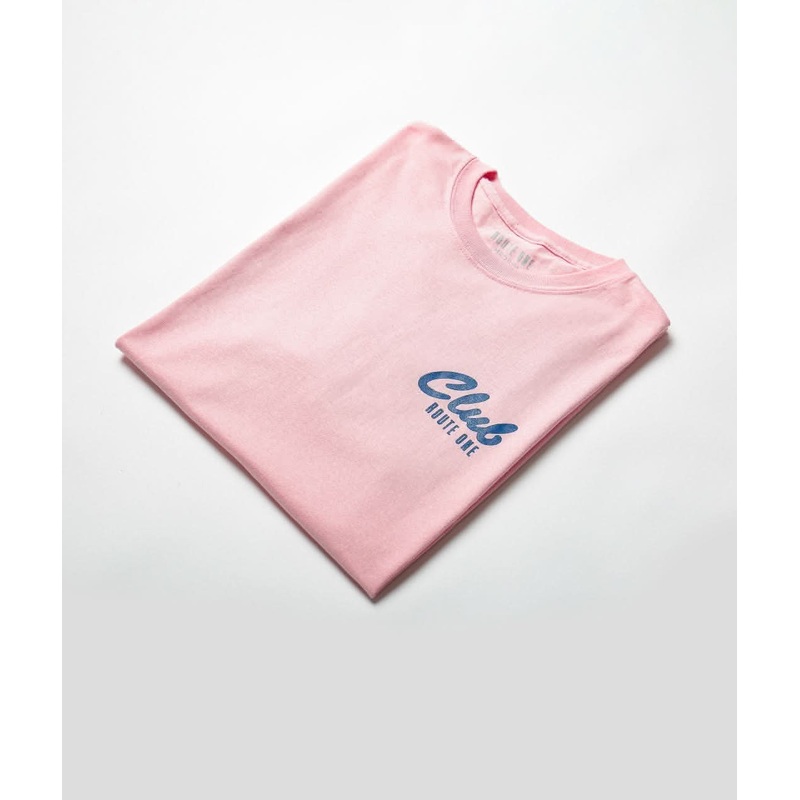 Route One Club T-Shirt – Light Pink