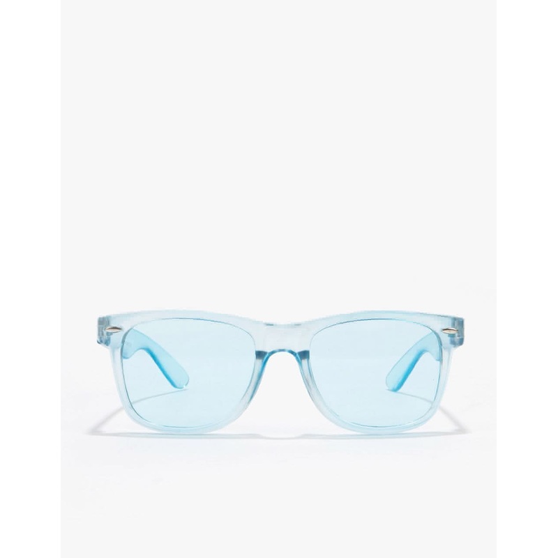 Route One Wayfarer Sunglasses – Clear Blue