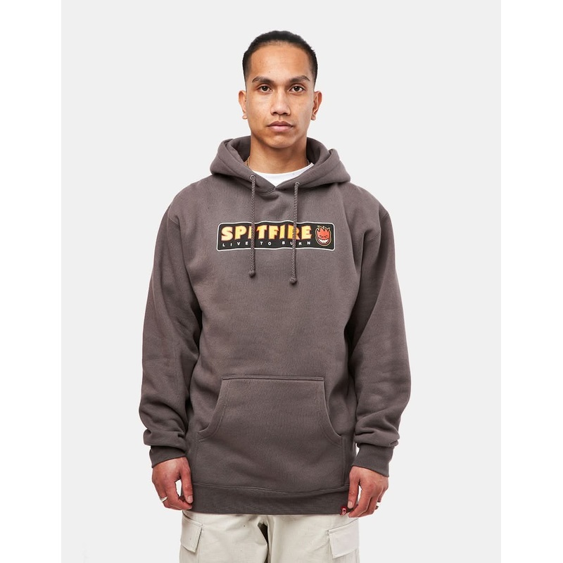Spitfire LTB Pullover Hoodie – Charcoal/Multi