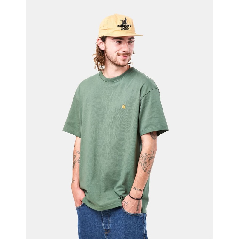 Carhartt WIP S/S Chase T-Shirt – Duck Green/Gold