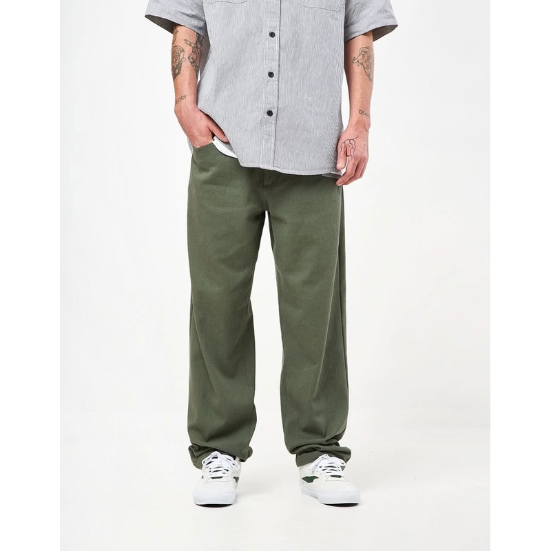 GX1000 Baggy Denim Pant – Olive