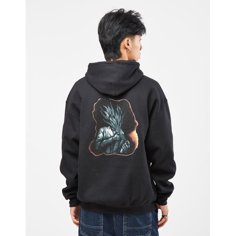 Hockey Flamable Pullover Hoodie – Black