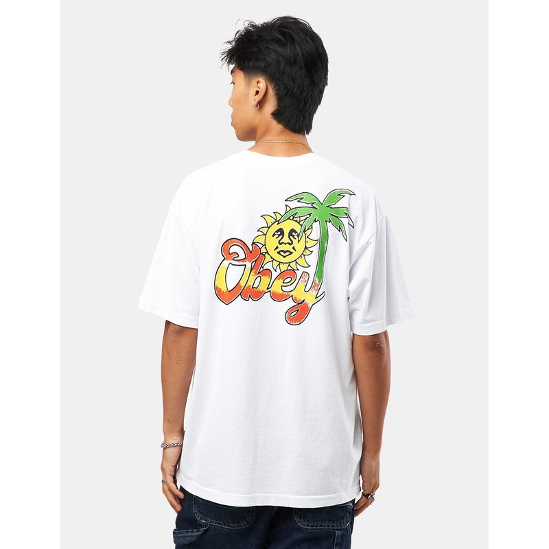 Obey Island Of Obey Heavyweight Box T-Shirt – White