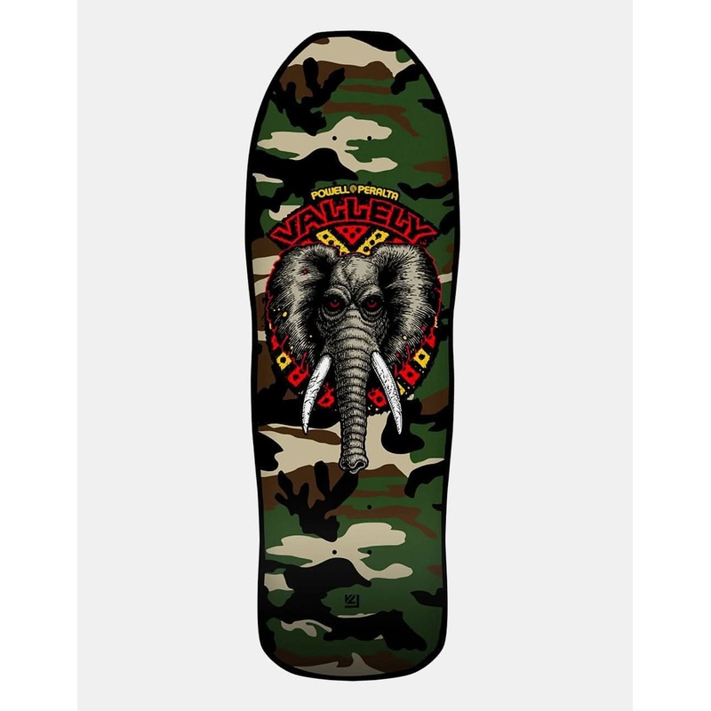 Powell Peralta Vallely Elephant ’09’ 163 Skateboard Deck – 10″