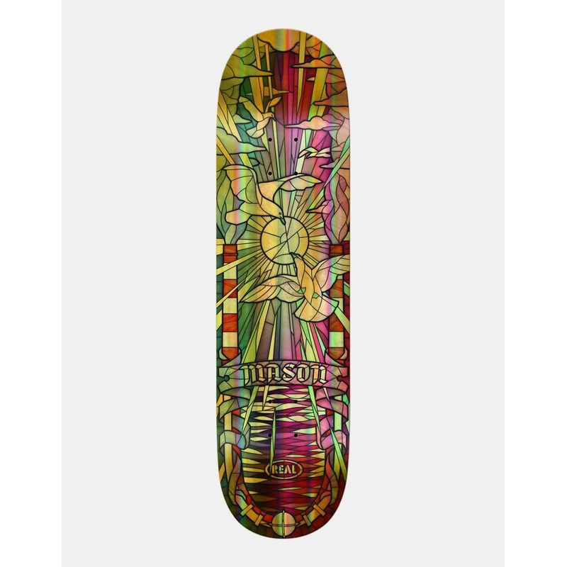 Real Mason Cathedral Holographic ‘TRUE FIT’ Skateboard Deck – 8.25″