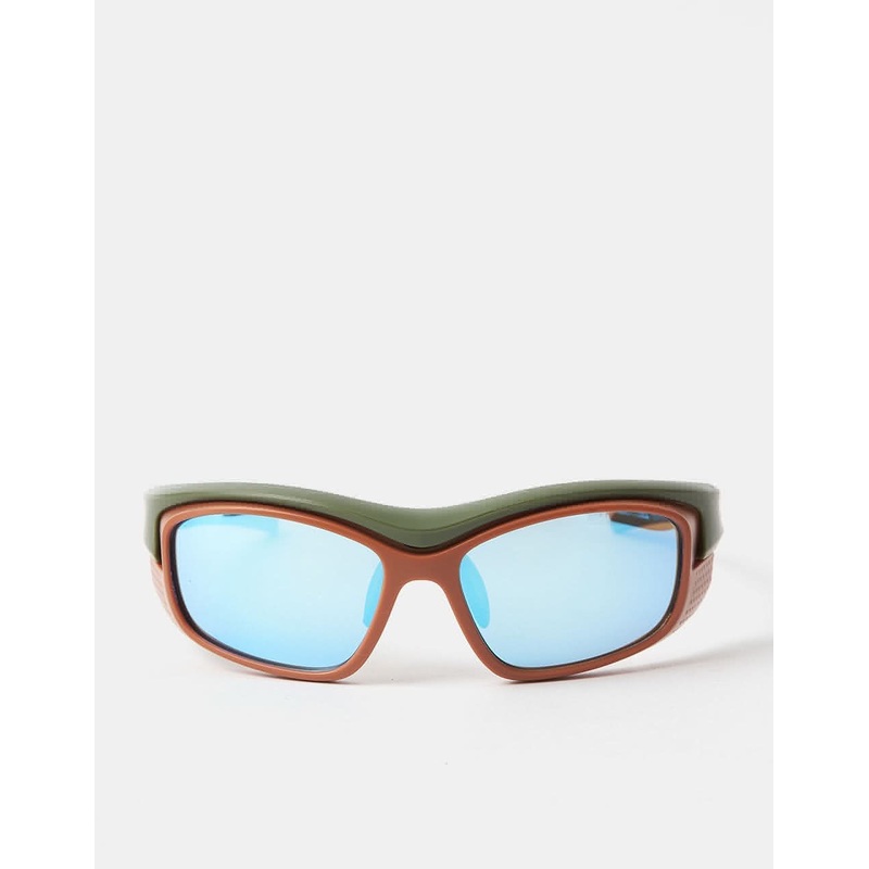 Route One Buggin’ Sunglasses – Green/Brown/Blue Mirror