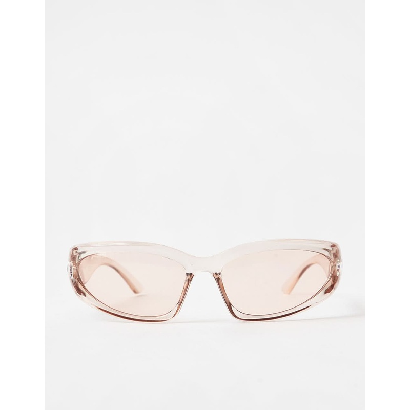 Route One Cell Sunglasses – Clear Pink/Pink Lens