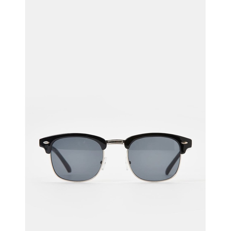 Route One Clubmaster Sunglasses – Black