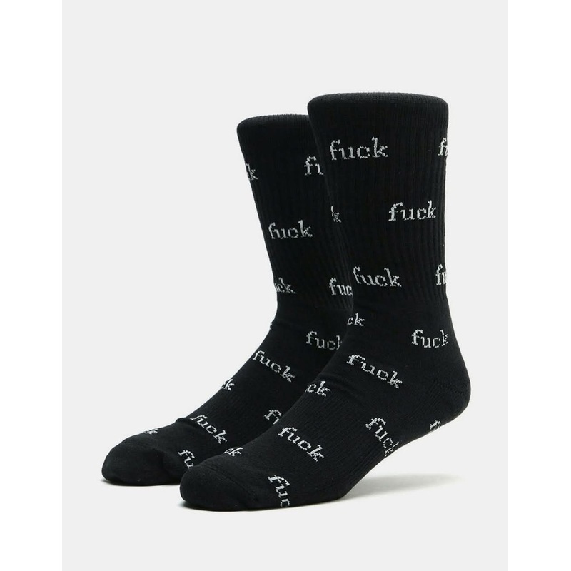 Route One F-It Crew Socks – Black