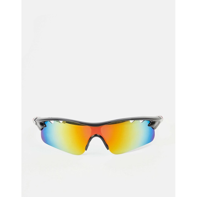 Route One Kenny Sunglasses – Black/Coloured Mirror