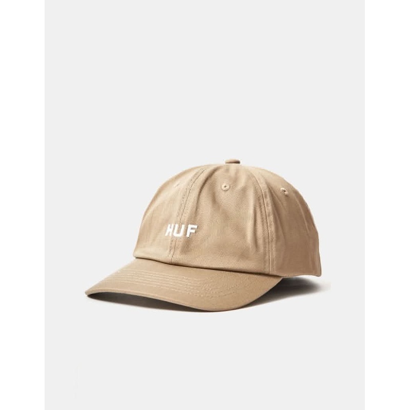 HUF OG Logo Curved Visor Cap – Biscuit