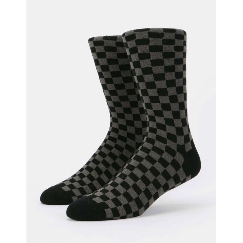 Route One Chequered Socks – Black/Grey