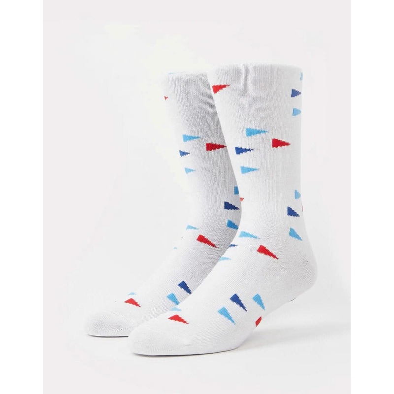 Route One Flag Socks – White