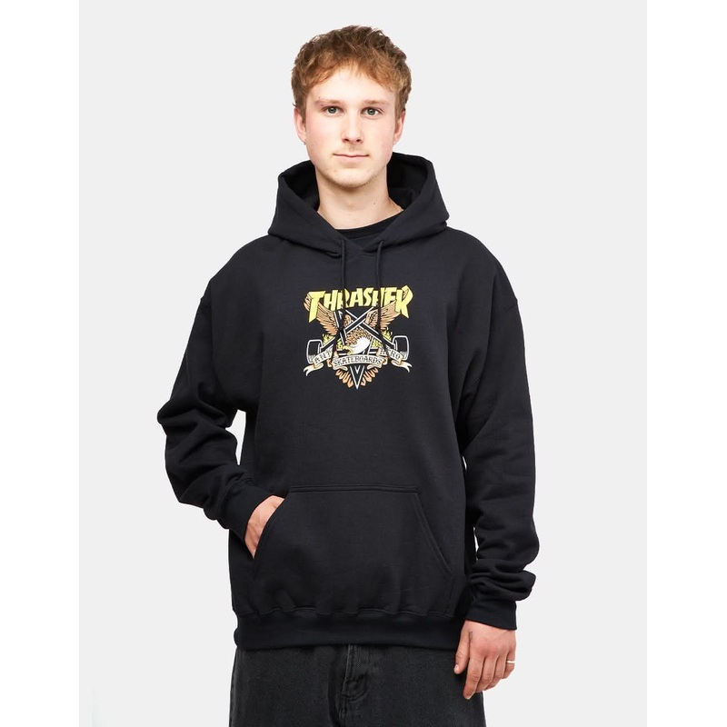 Thrasher x Anti Hero Eaglegram Pullover Hoodie – Black