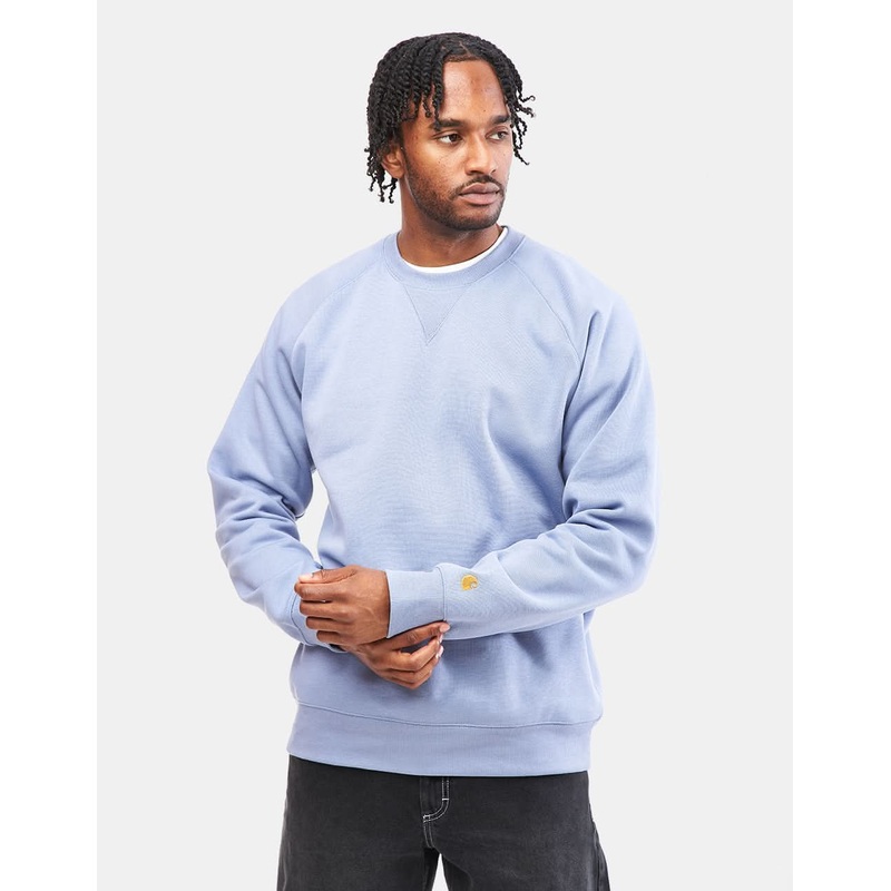Carhartt WIP Chase Sweatshirt – Charm Blue/Gold