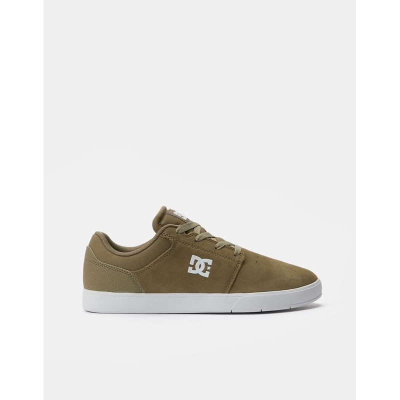 DC Crisis 2 Skate Shoes – Olive/White