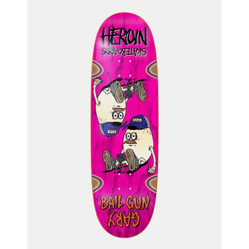Heroin Bail Gun Gary 4Skateboard Deck – 9.75
