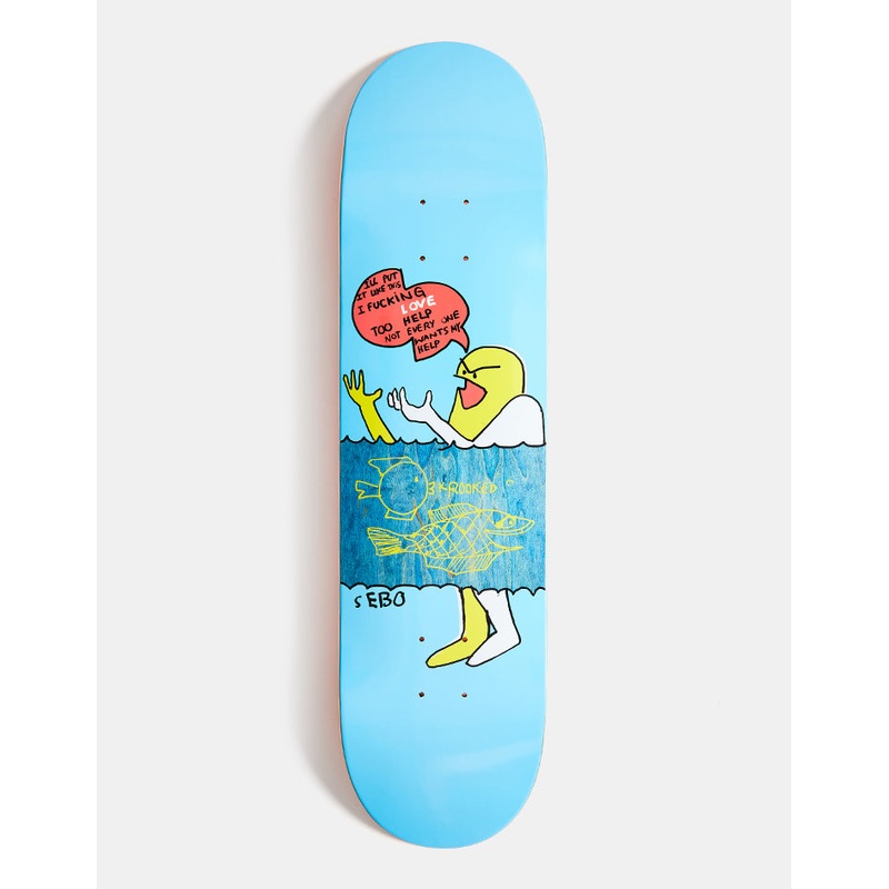 Krooked Sebo Help Skateboard Deck – 8.06″